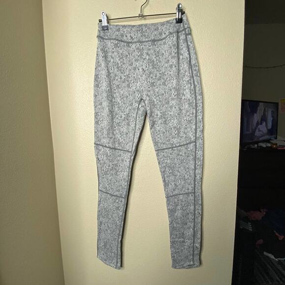 Gymshark Hi-Rise Leggings Marled Athleisure Heather Gray Light Wash Sz M - Picture 2 of 7